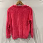 Sundry  Sweatshirt Womens 0 XS Hot Pink Soft Side Zipper Long Sleeve Velour Photo 5