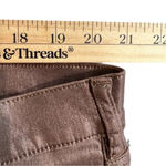 Lands’ End Rose Gold Metallic Ankle Jeans NEW Size 22W Pink Photo 4