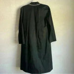 House of‎ Lancry Women's Black White Stripe Open Kimono Robe Size S Photo 1