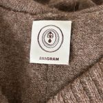 Anagram Baby Alpaca Merino Wool Button Up Hooded Cardigan Tan Size Large Photo 2