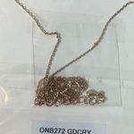 Rhinestone Coin‎ Necklace Gold Photo 1
