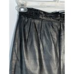 Diversity Women's Knee Length Genuine Leather Straight Skirt Black Size 6 Photo 2
