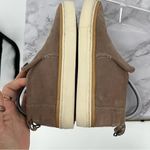 Toms Paxton Ankle Sneaker Light Taupe Suede Size 7 Casual Comfy Slip On Cushion Photo 2