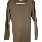 Peruvian Connection  Brown Long Sleeve Blouse Women’s M Tie Waist Lagenlook Top Photo 0