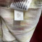 Future Collective One Shoulder Maxi Dress M Watercolor Print Linen Blend‎ Yellow Size M Photo 5