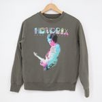 Authentic Hendrix Sweatshirt Women XS Gray Band of Gypsys 1970 Tour Graphic Crew Photo 1