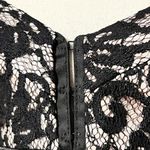 Alexia Admor  New York size medium black nude formal dress lace strapless zip up Photo 3