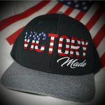 Sport-tek NWT Victory Made Patriot SnapBack Cap Red White Blue and Black Photo 3