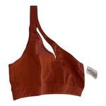 NWT GIGI C JACQUI SPORTS BRA TERRACOTTA ONE SHOULDER athletic gym yoga lifting S Red Photo 3