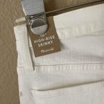 Madewell  WHITE 10” HIGHRISE SKINNY CROP JEANS NWT Photo 3