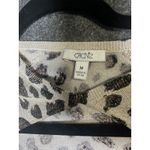 CACHE Women’s Animal Print Cutout Shimmer Size M Rayon Spandex Blend Sweater Size M Photo 5