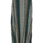 Natural Life  Maxi Dress Floral Stripe Boho Keyhole Button Back L/XL Cottage Photo 0