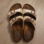 Birkenstock  Birko Flor Pearlescent Chic Edgy Y2K Retro Preppy Sandal Size 41 Photo 3