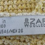 ZARA Yellow White Striped Sleeveless Knit Scoop Neck Pullover Tank Top Size S Photo 2