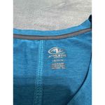 Athletic Works Teal V Neck Short Sleeves Stretch Casual Basic T Shirt Large Photo 3