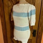 Vtg 70s pastel striped girly sweater White Photo 5