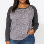 Lou & grey Lou & Gray Small Long Sleeve Gray Blouse Photo 0