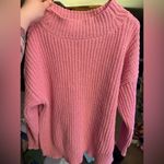 Aerie Oversized Pink Knit Sweater Size Medium Photo 1