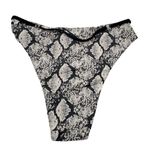 ANDIE READ Swim Snakeskin Snake Print Riviera Belted High Waisted Bottom Small Photo 2
