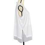 Alfani 0X-Large Top Sleeveless Scoop Neck Lined Overlay Stretch Side Slits White Photo 3