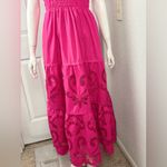 Anthropologie  The Somerset Romantic Pink Maxi Dress: Cutwork Edition Size Small Photo 9