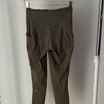 Lululemon Sage Green Leggings With Drawstring & Pockets Size 6 Photo 4