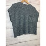 Free People Beach Sweater Knit Sweater Women M GRAY Crop Sweater Women Mock Photo 4