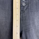 We The Free  Jeans Womens 26 Black Flare High Rise Button Fly Distressed Hem Boho Photo 8