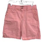 Lee Platinum Label 10 Petite Coral Pink Stretch Cargo Shorts Photo 0