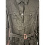 Ralph Lauren Lauren  Black Utility Belted Jacket Women's Silk Belted Size Small Photo 3