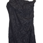 Cato Black One-Shoulder Lace Dress Photo 0
