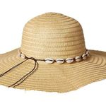 Steve Madden NEW Flopy Beach Sun Hat Shell Trim Boho Women's Photo 1