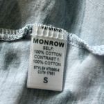 Monrow Women's Blue Camo Camouflage Cropped Short Sleeve Tee T Photo 6