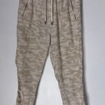 Athleta  cabo‎ linen jogger Tan Camouflage Pants Size 4 Photo 0