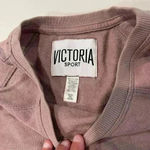 Victoria's Secret Victoria Sport  Mauve Cold Shoulder Terry Sweatshirt Women’s XS Photo 3