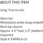 Nina  Shoes | Fabiola Heels US 8 Photo 6