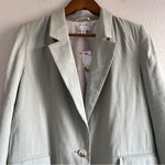 Topshop NWT  Blazer Single Breast Long Sleeve Mint Lined Size  US 4 Photo 1
