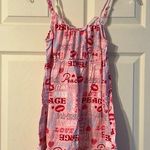 Peace Love Print Lingerie Nightgown Junior’s Medium Photo 0