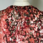 Anne Klein Sleeveless Pink And Brown Abstract Print Blouse Women’s Size Large Photo 5