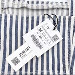 ZARA NEW Striped Denim Crop Top Blue & White Sleeveless Square Neck Size Medium Photo 5