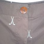 Coral Bay Golf 16 Chocolate Lime Bermuda Shorts Plus Green Photo 6
