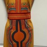 Ashro Gold Orange African American Pride Sabra Dress Photo 3