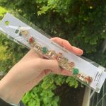 NEW Boutique Collection Christmas Holiday Bracelet // Gold, Green, Red Gold Photo 2