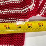 Umgee  S red white striped lightweight bell sleeve sweater coastal holiday casual Photo 6