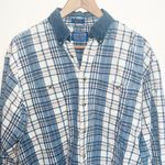 Pendleton  Women’s 100% Cotton Blue White Long Sleeve Casual Button Front Shirt Photo 1