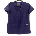 FIGS Casma Navy V-Neck Short Sleeve Scrub Top XS Photo 0