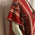 Vintage Vest Duster Poncho Festival Hippie boho C32 Red Size undefined Photo 4