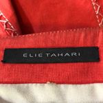 Elie Tahari  Ruffled Zip Front Detailed Blazer Bright Orange Medium M Photo 12