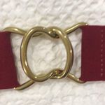 J.Crew  maroon belt with gold clasp. Size M. Photo 1