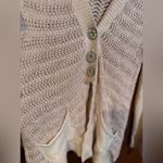 Free People Willow Caroline Bohemian Wool Angora Cardigan Sweater Size S Ivory Photo 3